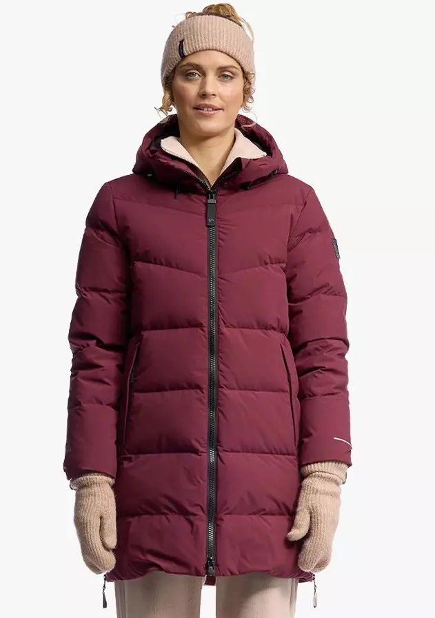 Twentyfour Mode Maya Down Parka Women Burgundy
