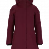 Twentyfour Aurora Warm Parkas Dame Burgunder