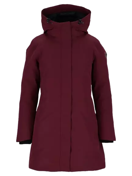 Twentyfour Aurora Warm Parkas Dame Burgunder