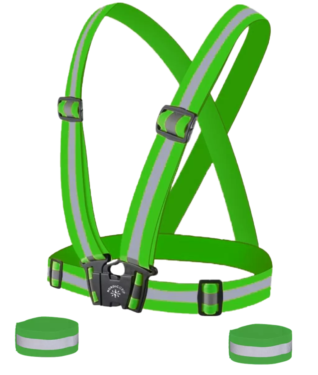 Reflekssele m/2stk. Arm/leg bånd Green Junior