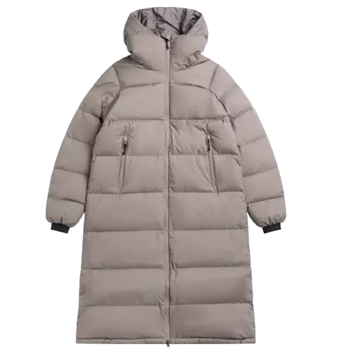Bergans Urban Down Long Coat Women Rock Taupe