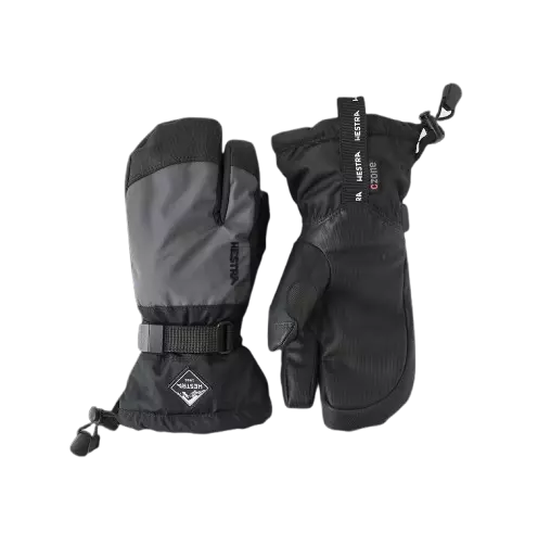 Hestra Gauntlet CZone Jr. - 3 finger Graphite/Black