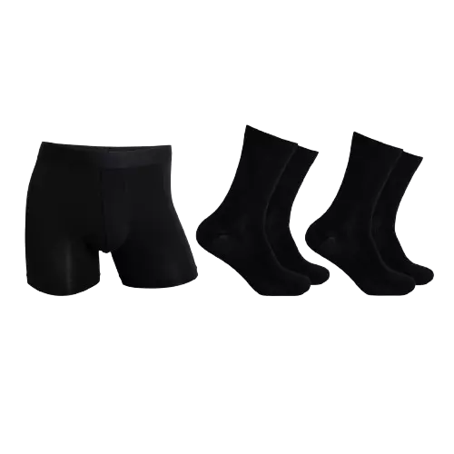 Tfute Softboost Boxer & Socks Giftbox Men Black