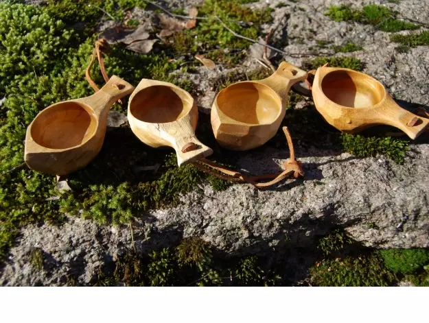 Eagle Products 4 stk drammeglass av tre "norrøn"