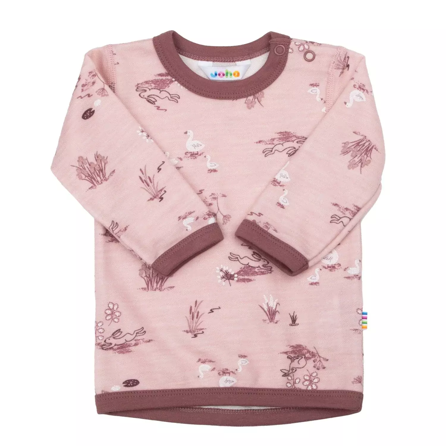 Joha Blouse w/long sleeves Lyserød