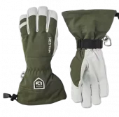 Hestra Army Leather Heli Ski 5 finger Olive