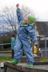 Kattnakken Heilårsregndress Hagl Mjuk Blå