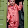 Kattnakken Babyregndress Dugg Stokkrose