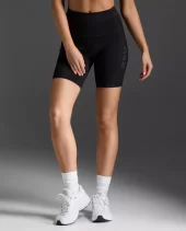 2XU Form Stash HI-Rise Compression 6 Inch Bike Shorts Black