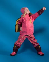 Kattnakken Regnsett Plask Superhelt Superrosa