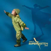 Kattnakken Regnsett Plask Superhelt Supergrønn