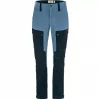 Fjellreven Keb Trousers Curved Women Dark Navy-Dawn Blue