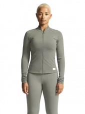 Craft Collective Zip Sweater W Leaf