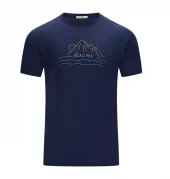 Aclima LightWool 140 Classic Tee Sunset Men Navy Blazer