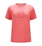Aclima LightWool 140 Classic Tee Kettle Womens Sun Kissed Coral