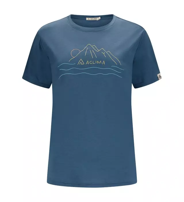 LightWool 140 Classic Tee Sunset W Blue Fusion