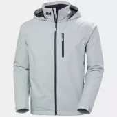 Helly Hansen Crew Hooded Midlayer Sailing Jacket 2.0 Grey Fog