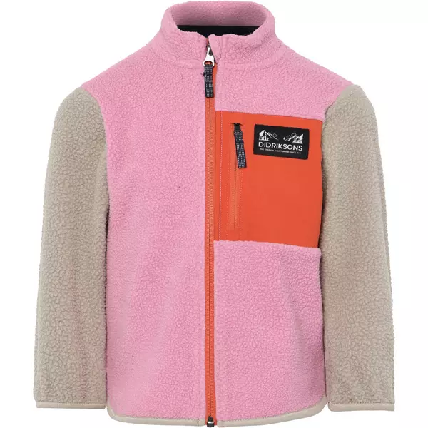 Didriksons Anten Kids Fullzip Light Heather Pink