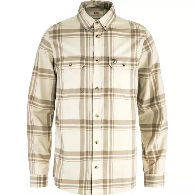 Fjellreven Övik Lite Flannel Shirt M Chalk White-Fossil