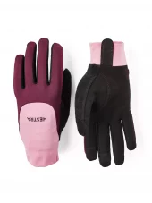 Hestra Sprint Long - 5 finger Bordeaux/Peach