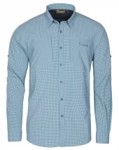 Pinewood InsectSafe Shirt Men Fogblue/Offwhite