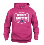 Norges Tøffeste Hoodie Rosa Barn