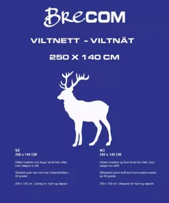 Brecom viltnett. Hjort/elgkalv. 140X250 cm