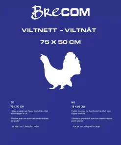 Brecom viltnett. Fugl/hare. 75x50 cm