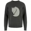 Fjällräven Logo Knit Sweater Men Deep Forest