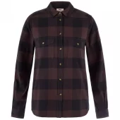 Fjellreven Övik Heavy Flannel Shirt Womens Black Oak-Black
