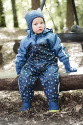 Kattnakken Vinterregndress Baby Pytt Blå Horisont
