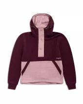 Bergans Vega Wool Hoodie Women Merlot/Faded Pink