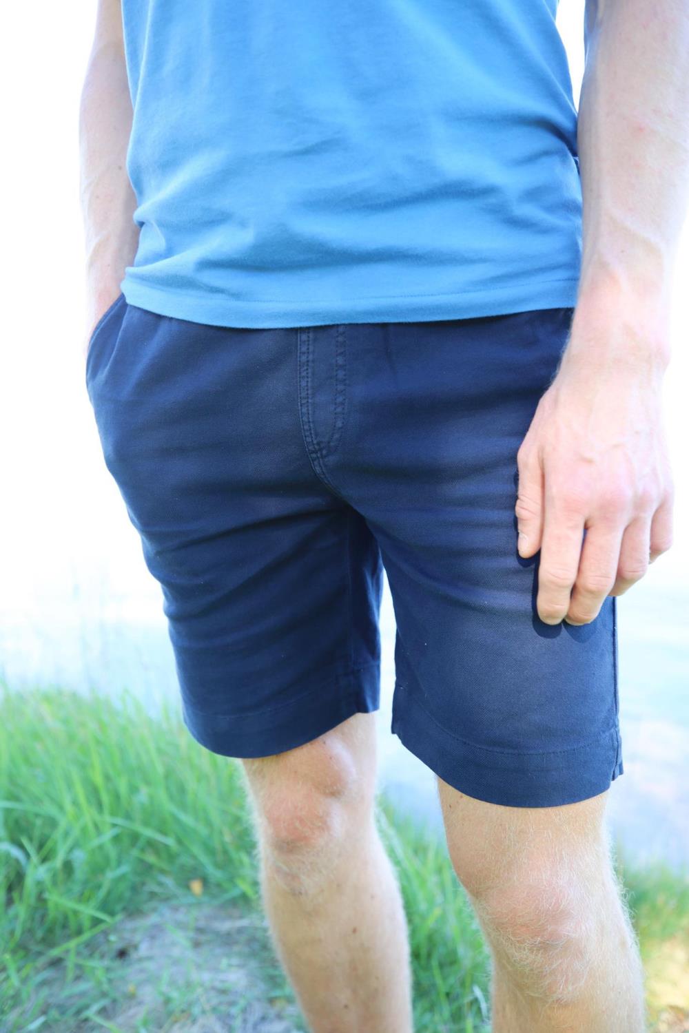 Morris Winward Linen shorts - Navy
