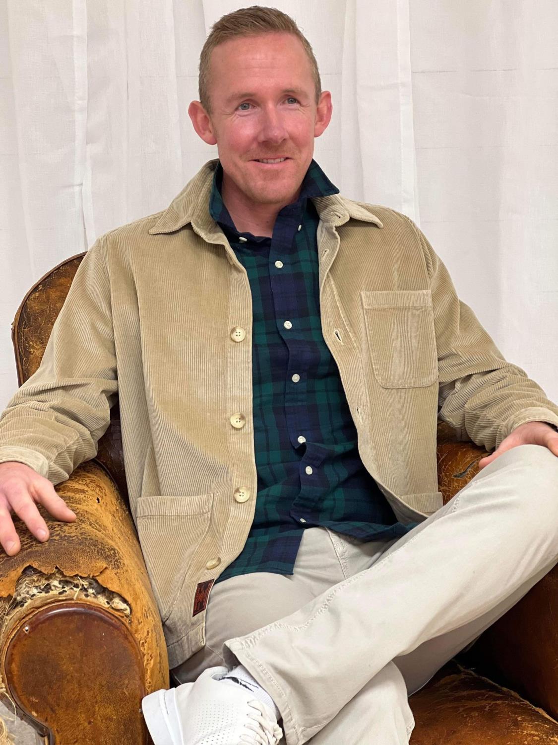 Morris Heaton Cord Shirt jacket - Khaki