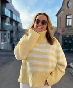 Camilla Pihl Koster Stripe knit - Soft Yellow