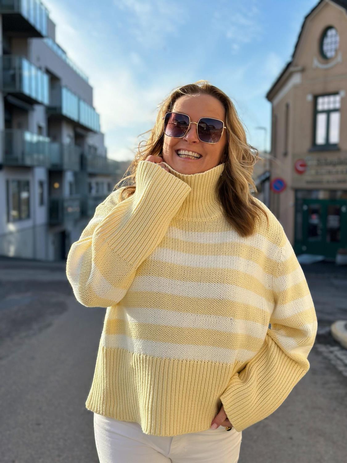 Camilla Pihl Koster Stripe knit - Soft Yellow