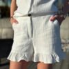Ella&il Mynthe Crepe shorts - White