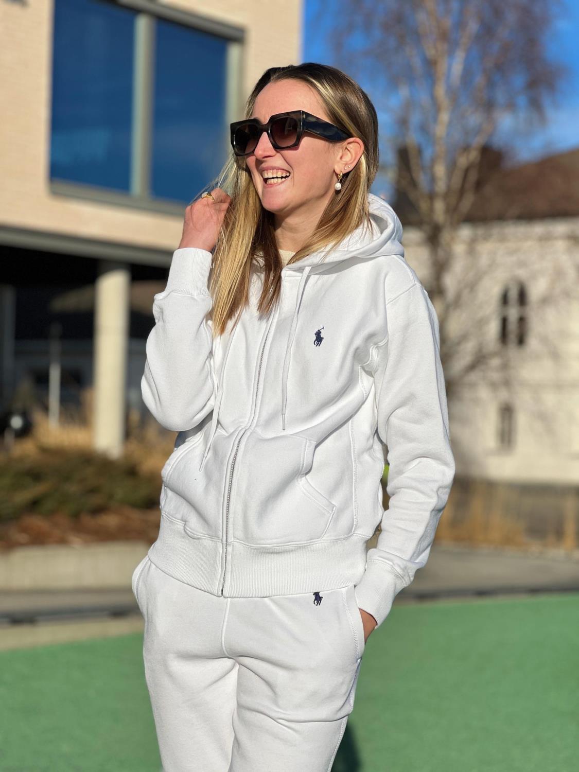 Polo Ralph Lauren College Zip hoodie - White