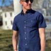 Polo Ralph Lauren Poplin Short shirt custom fit - Navy