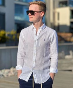 Polo Ralph Lauren Linen shirt slim fit - White