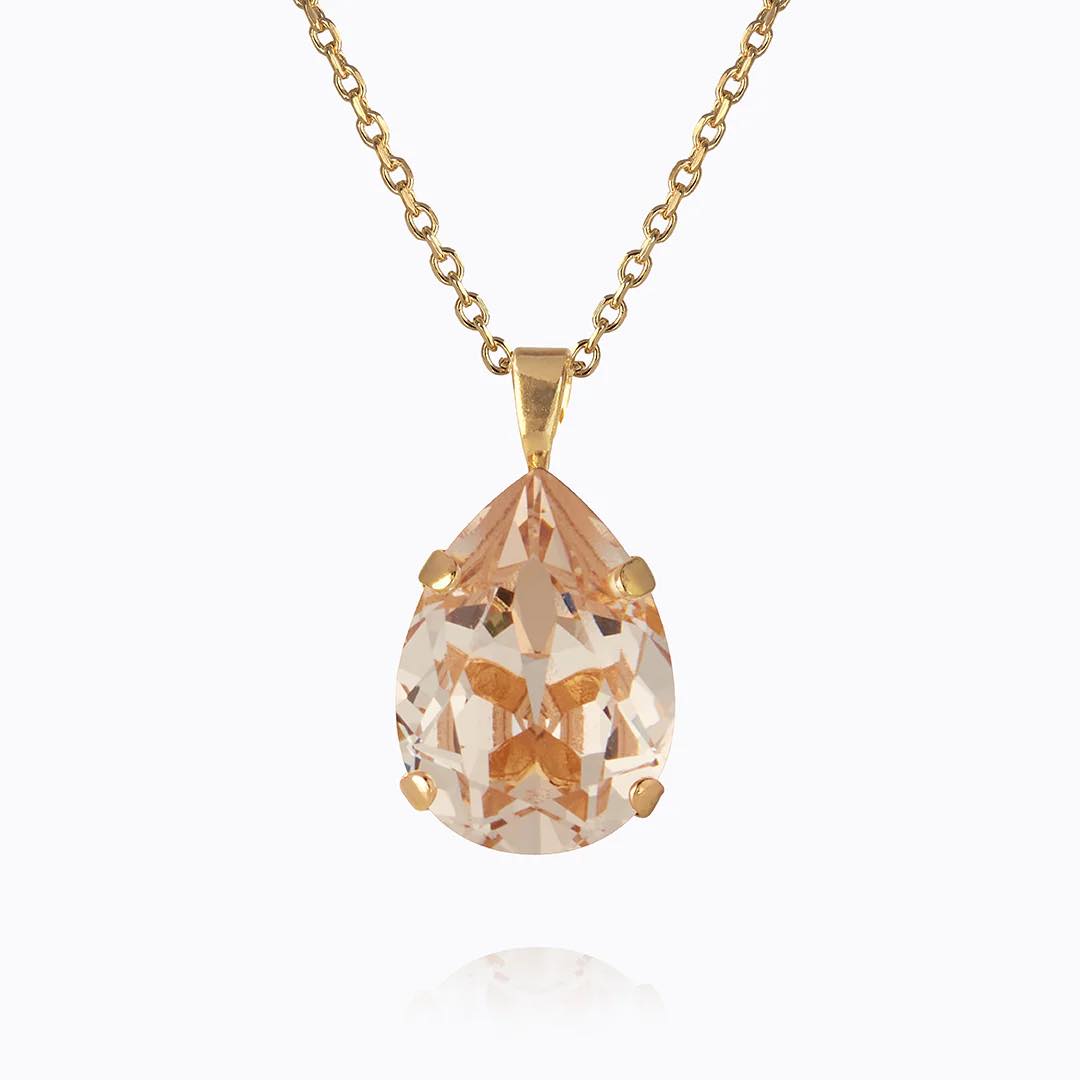 Caroline Svedbom Mini Drop necklace Gold Silk