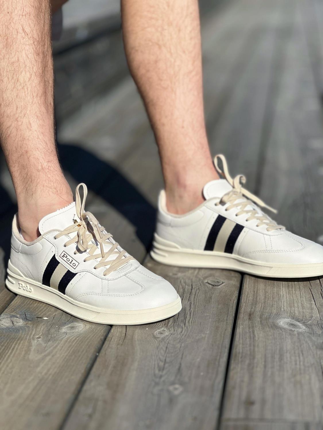 Polo Ralph Lauren HTR Aera sneakers - White/Navy