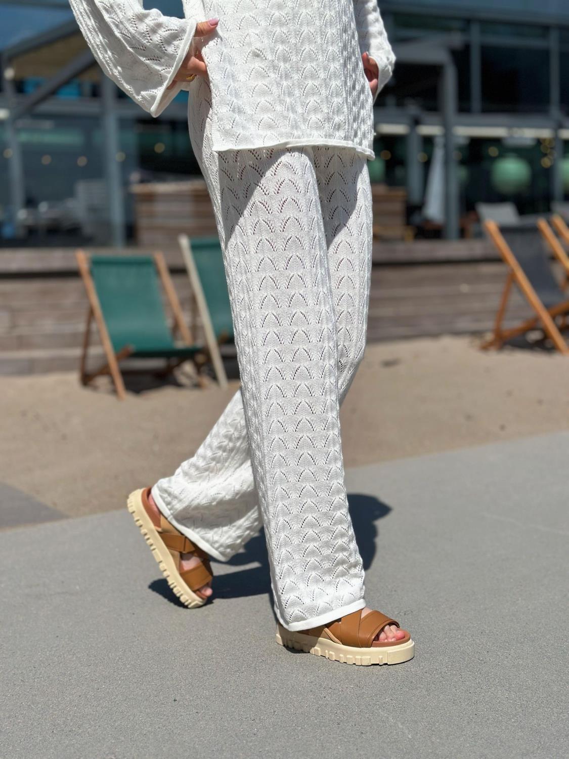 Camilla Pihl Cabana trouser - White
