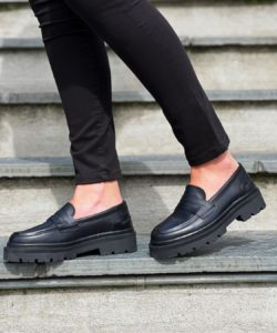 Jim Rickey Penny Cow Leather loafer - Black