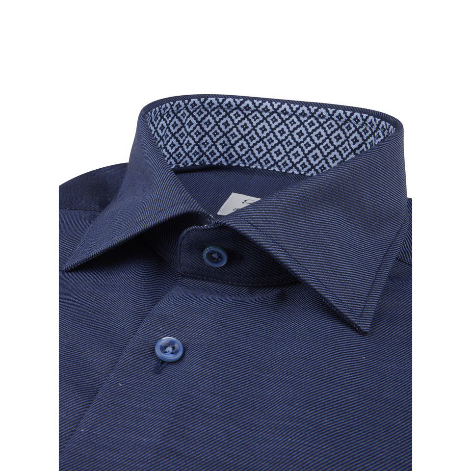 Stenströms Contrast shirt fitted body - 684751 0519 180