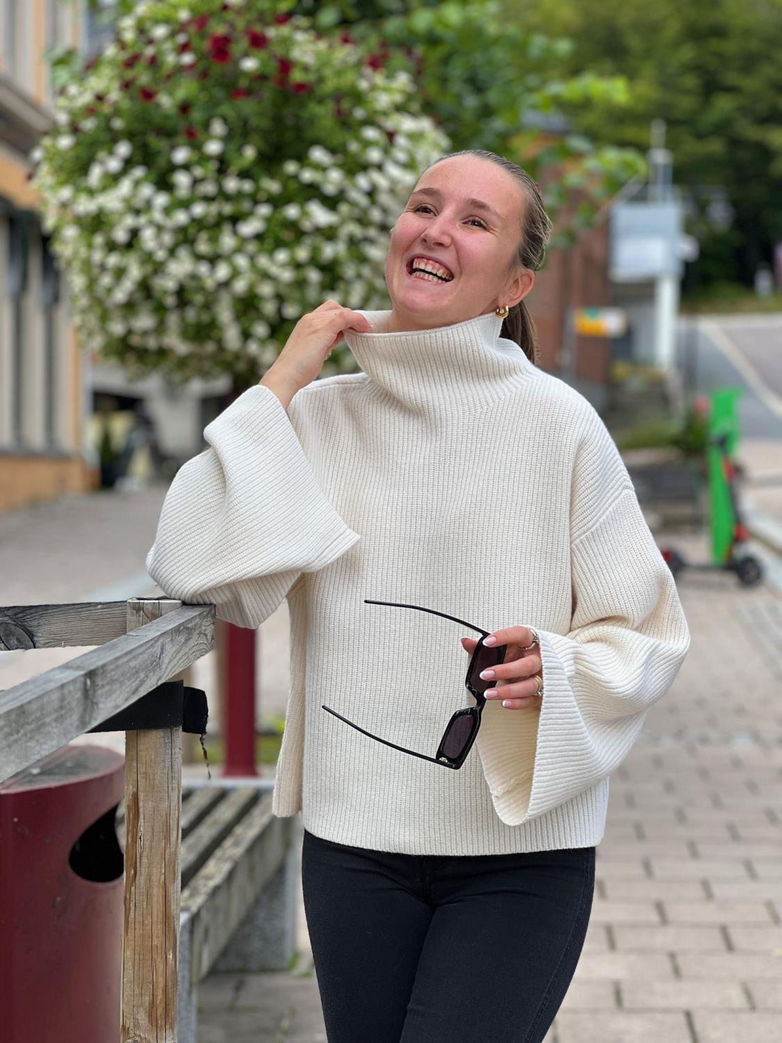 Gestuz Risane Wool pullover - Egret