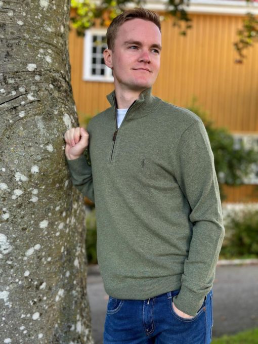 Polo Ralph Lauren Wool Zip - Woodland Heather