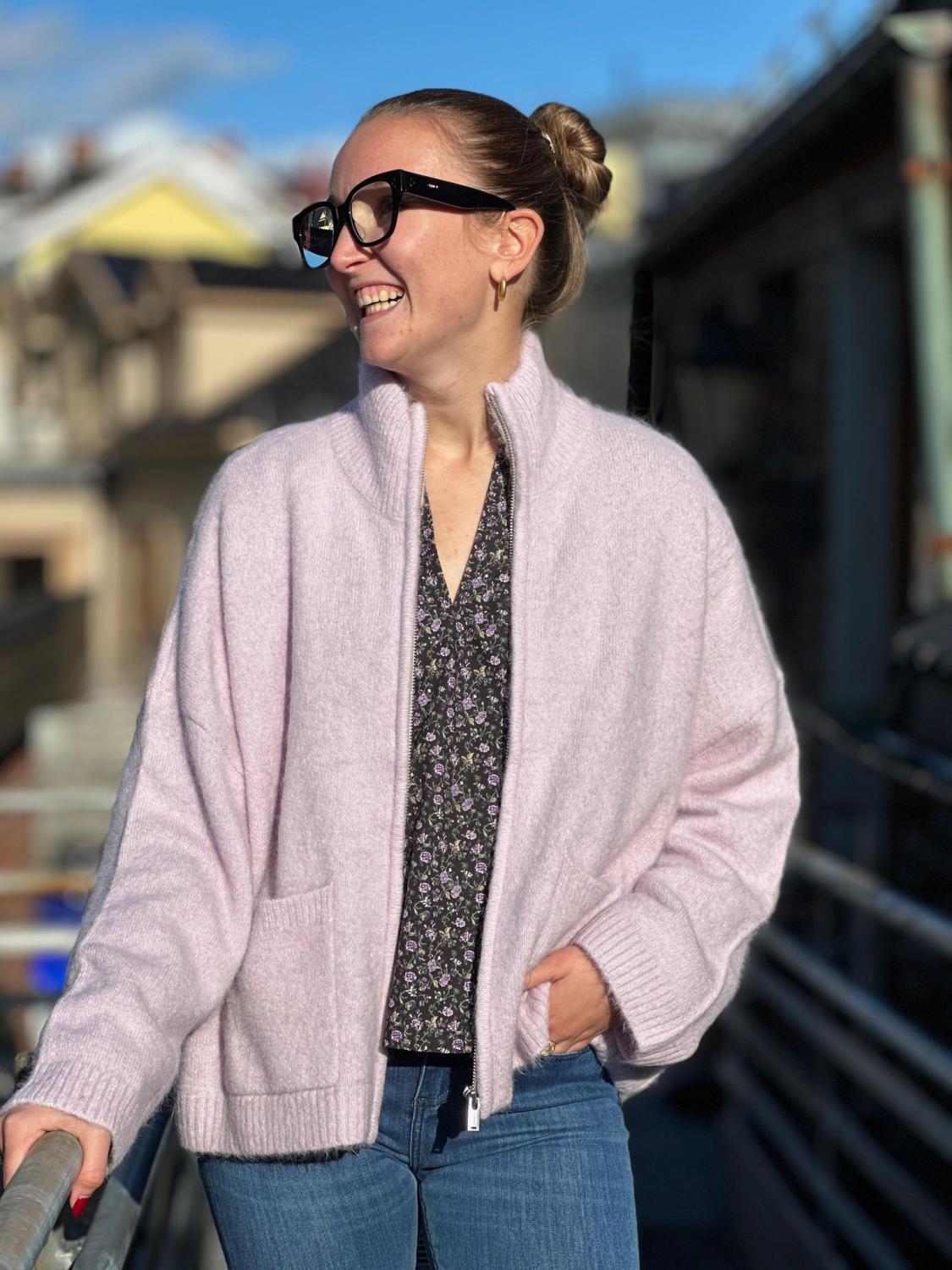 Holzweiler Tine Fluffy cardigan - Lilac