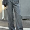 Part Two Cherry pants - Grey Flannel Melange