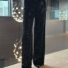 Camilla Pihl Jagger Sequin trouser - Black